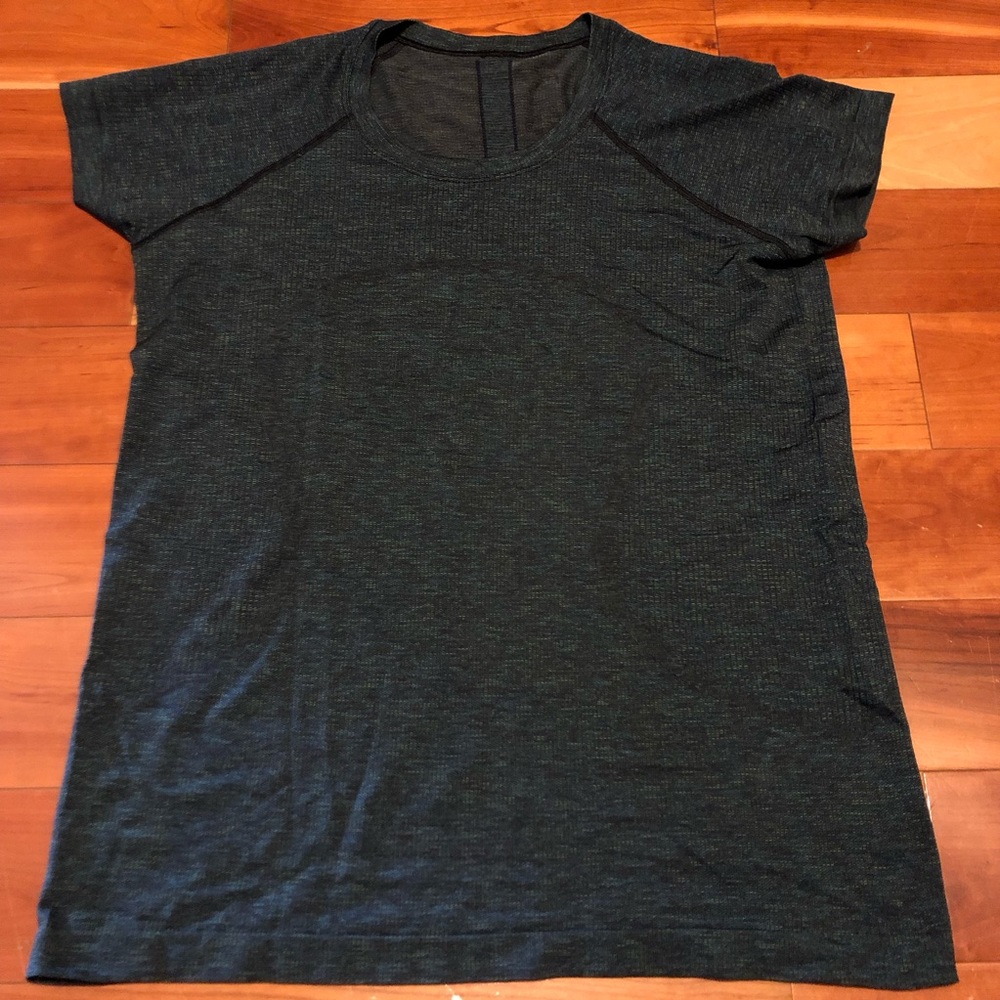 Lululemon Swifty short sleeve tee in deep teal multi sz 14
